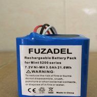FUZADEL 3000mAh 7.2v Ni-MH Battery for iRobot Mint Plus 5200 Battery iRobot Braava 380t 5200B 5200C Automatic... N4
