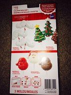 Wilton Santa Mustache, Christmas Tree and Santa Chocolate Lollipop Mold Set