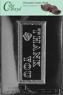 Cybrtrayd G011 Thank You Card Greeting Cards Chocolate Candy Mold with Copyrighted Molding Instructions