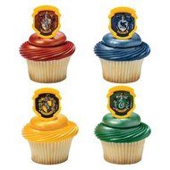 Harry Potter - Hogwarts Houses Cupcake Rings - 24 pc