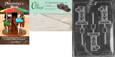 Cybrtrayd D065 Chocolate Candy Mold, No.1 Mom Lolly Dads and Moms N4