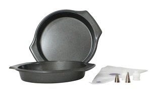WILTON Bake-It-Better 9-Inch Cake Pans with Decorating Set N3