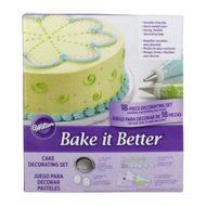 WILTON Bake-It-Better 9-Inch Cake Pans with Decorating Set N4