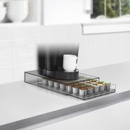 Mind Reader Plexus Single Serve Coffee Pod Storage Drawer, 35 Capacity, Clear N3
