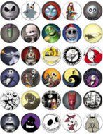 30 EDIBLE CAKE IMAGE-30 NIGHTMARE BEFORE CHRISTMAS CUPCAKE TOPPERS
