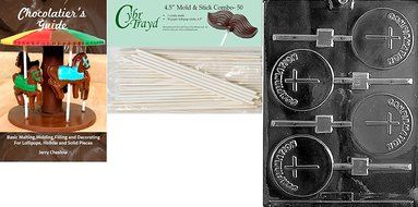 Cybrtrayd R027 Confirmation Lolly Chocolate Candy Mold with Exclusive Cybrtrayd Copyrighted Chocolate Molding... N8