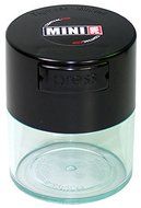 Minivac TV1-CBK - 10g to 30 gram Vacuum Sealed Container Black Cap &amp; Clear Body N9