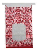 Siege Cupcake Creations Red Damask Cookie and Treat Bag, Set of 4