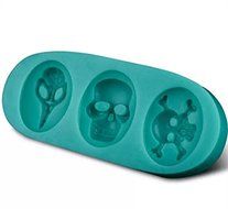 Topnew-Candy Cavity Silicone Chocolate Mold Candy and Gummy Moulds Skull H2216 N2