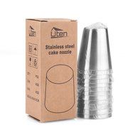 UTEN 12pcs Stainless Steel Russian Piping Nozzles Set DIY Pastry Icing Cake Decorating Tool (silver) N19