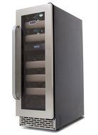 Whynter BWR-171DS Elite 17-Bottle Seamless Stainless Steel Door Dual Zone Built-in Wine Refrigerator N3