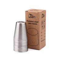 UTEN 12pcs Stainless Steel Russian Piping Nozzles Set DIY Pastry Icing Cake Decorating Tool (silver) N20