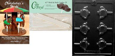 Cybrtrayd D096 Tea Pot Lolly Chocolate Candy Mold with Exclusive Cybrtrayd Copyrighted Chocolate Molding Instructions N4