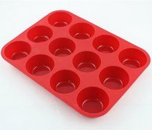 Muffin Cups Each Egg Tarts Silicone Cake Mold Baking Tools A Microwave Oven Use Baking Tray .(12 each) (12) N4