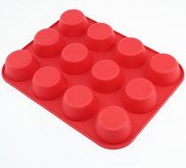 Muffin Cups Each Egg Tarts Silicone Cake Mold Baking Tools A Microwave Oven Use Baking Tray .(12 each) (12) N6