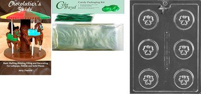 Cybrtrayd P030 Shamrock Cookie Chocolate Candy Mold with Exclusive Copyrighted Instructions with Exclusive Cybrtrayd... N2
