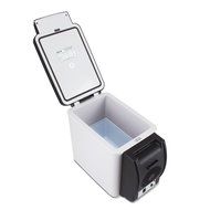 Della Portable Thermo Electric Refrigerator Cooler/Warmer 7-Quart Road Trip with Adjustable Strap, White N3