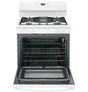 GE JGB640DEFWW 30" White Gas Sealed Burner Range N3