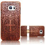 Samsung Galaxy S7 Wooden Case,T-Young(TM) Natural Wood Bamboo Carved [Stylish Pattern] Case Hard Back Shockproof... N8