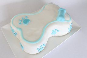 Dog Bone Shape Cake Pan for Puppy Birthday Cake Mix Novelty 7x10inch Small Silicone N2