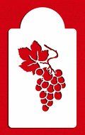 Designer Stencils C070 Single Grape Cake Stencil, Beige/semi-transparent