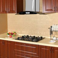 Windmax 30" Euro Design Black Tempered Glass Built-in Kitchen 5 Burners Gas Hob Cooktops N4