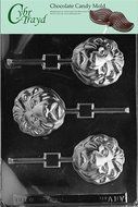 Cybrtrayd A107 Lion Lolly Chocolate Candy Mold with Exclusive Cybrtrayd Copyrighted Chocolate Molding Instructions