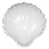 CK Products 49-9026 Plastic Clam Shell Cake Pan, White N2