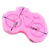 Mujiang Bicycle Silicone Fondant Mold Bike Chocolate Cake Decorating Sugar Molds N2