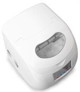 Ivation IVA-ICEM25WH Portable Ice Maker with LCD Display, White N9