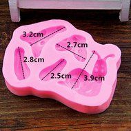 GogoForward DIY Silicone Fondant Mould Cake Decoration Chocolate Cutter Mold (Mushroom Snail Style) N7