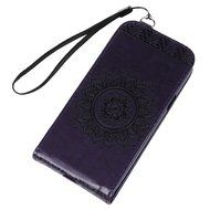 Badalink Galaxy S5 Mini Up-Down Open Folio Flip Case Kickstand Vertical PU Leather Embossed Totem Magnetic Snap... N43