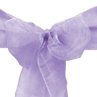 LinenTablecloth Organza Sash (10-Piece) Eggplant N6