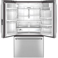 GE CWE23SSHSS Cafe 23.1 Cu. Ft. Stainless Steel Counter Depth French Door Refrigerator - Energy Star N2