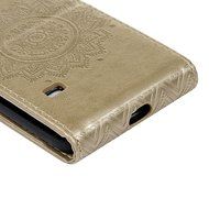 Badalink Galaxy S5 Mini Up-Down Open Folio Flip Case Kickstand Vertical PU Leather Embossed Totem Magnetic Snap... N52