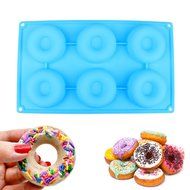 Delidge Premium Baking Pan for Donuts Silicone Bakery Mold Heat Resistance to Bake Circle Shaped Mini Cake Maker... N11