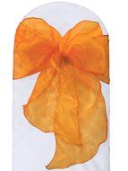 LinenTablecloth Organza Sash (10-Piece) Eggplant N13