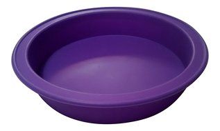Round Cake Pan, 9-inch Diameter, 100% Food Grade Premium Nonstick Silicone, Bakeware by Happy Cook N4