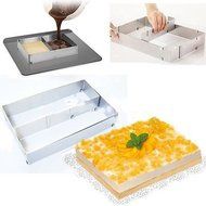 Adjustable Cake Tart Pastry Baking Frame Mould Pro Bakery Tin Pan Ring Tool RE