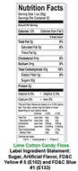 Cotton Candy Flossugar, Case of 6-1/2 Gallon Cartons-Tropical Flavors N4