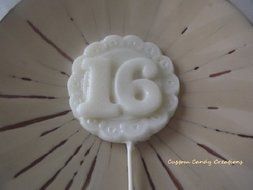 Lacy Sweet 16 Hard Candy Lollipop Mold N3