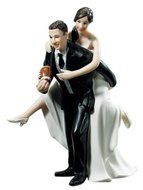 Weddingstar Playful Football Wedding Couple Figurine
