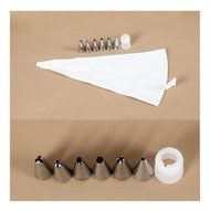 Daixers Pastry Decorating Bags - 8 Piece Cake Decorating Set-Includes Reusable Icing Bag, Coupling, and Nozzles... N2