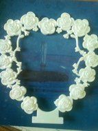 Wilton Cake Top Heart, 7&quot; Tall, Irides. White, Pack Of 24.