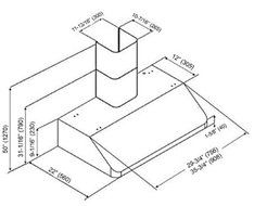 KOBE Range Hoods CHX9130SQB-WM-1 Contemporary Wall Mount Range Hood, 3-Speed, 680 Cfm, LED Lights, Baffle Filters... N7