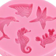 Anyana Sea Creatures Silicone Fondant Mould Sugar Paste Cake Cupcake Icing N2