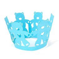 Avery Barn 48pc Decorative Teddy Bear Cut Out Party Cup Cake Wrappers-Pink N6