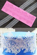 Silicone Lace, Kootips Cloud Vines Scrolls Cake Decorating Mold Decorating Tools Embossing Cake Fondant Mold Sugar...