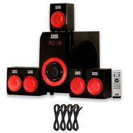 Acoustic Audio AA5180 Home Theater 5.1 Bluetooth Speaker System with FM and 4 Extension Cables
