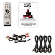 Acoustic Audio AA5180 Home Theater 5.1 Bluetooth Speaker System with FM and 4 Extension Cables N2